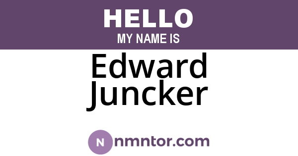 Edward Juncker