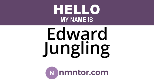 Edward Jungling