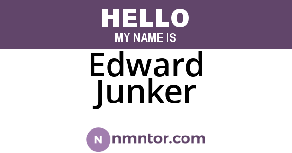Edward Junker