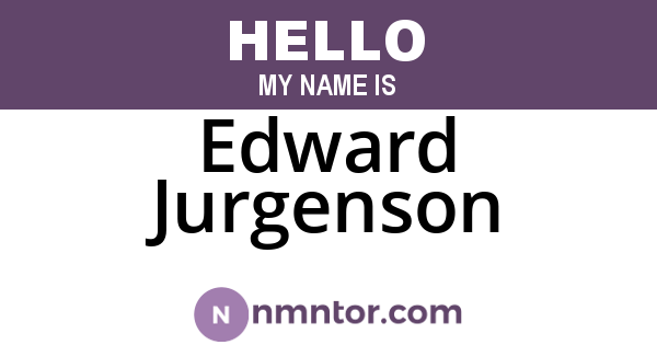 Edward Jurgenson