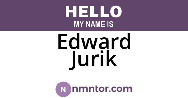 Edward Jurik