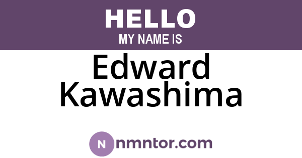Edward Kawashima