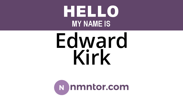 Edward Kirk
