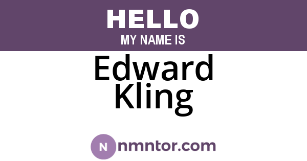 Edward Kling