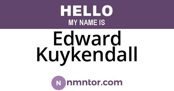 Edward Kuykendall