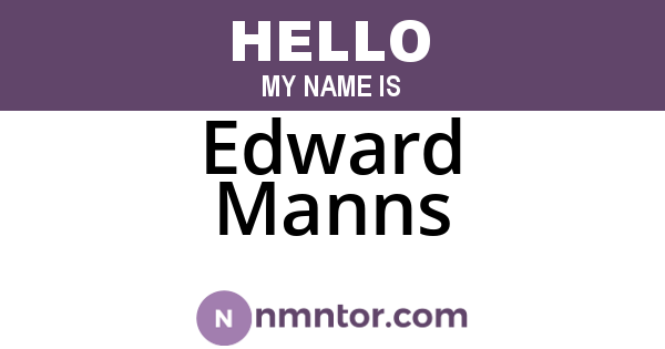 Edward Manns