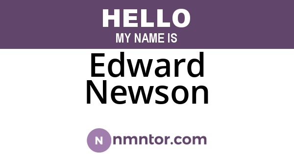Edward Newson