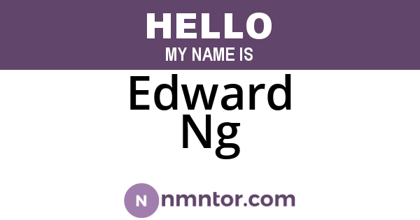 Edward Ng