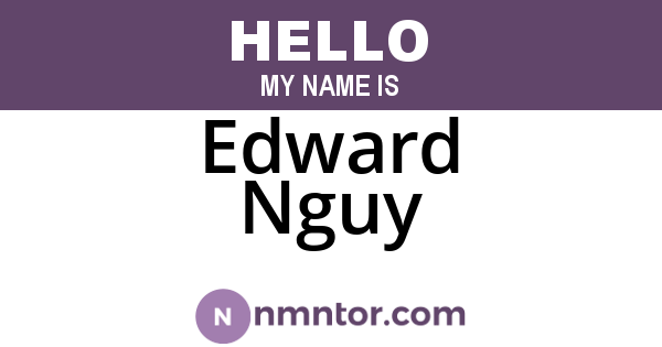 Edward Nguy