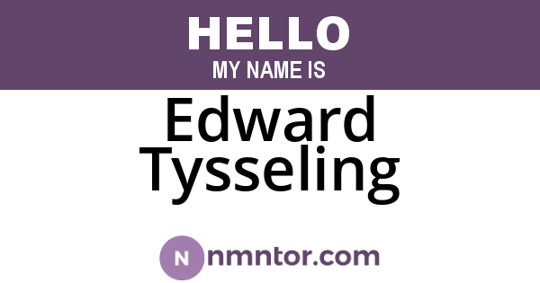 Edward Tysseling
