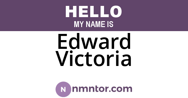 Edward Victoria