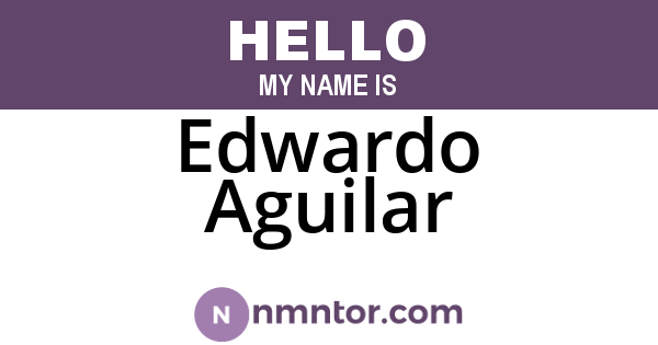 Edwardo Aguilar