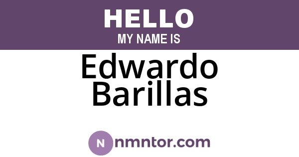 Edwardo Barillas