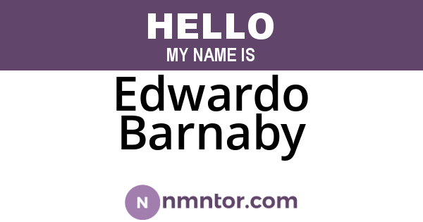 Edwardo Barnaby
