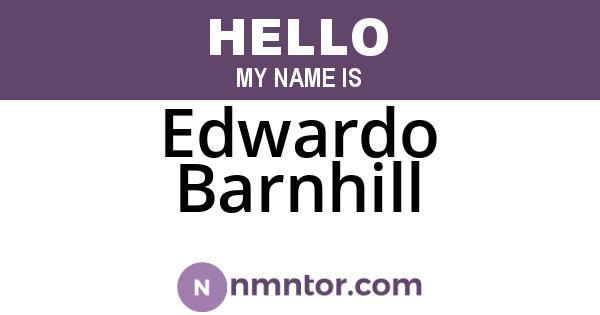 Edwardo Barnhill