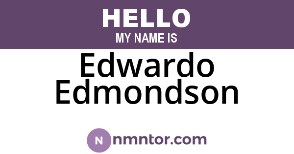 Edwardo Edmondson