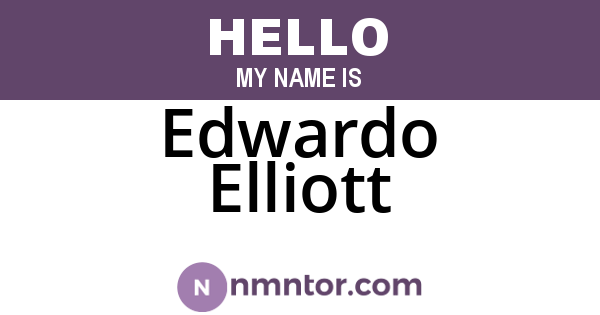 Edwardo Elliott