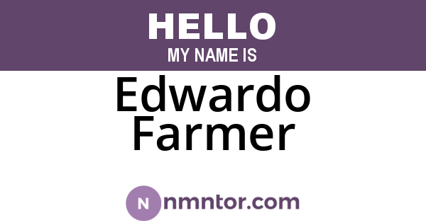 Edwardo Farmer