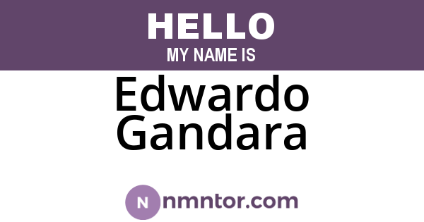 Edwardo Gandara
