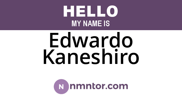 Edwardo Kaneshiro