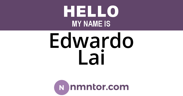 Edwardo Lai