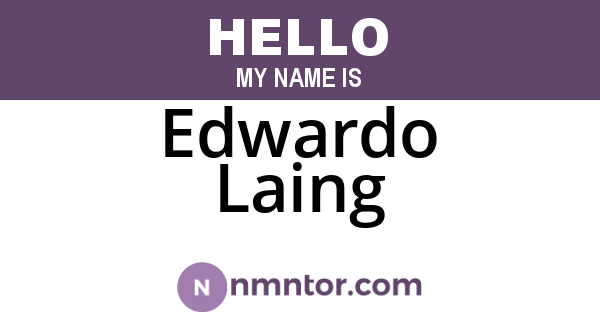 Edwardo Laing