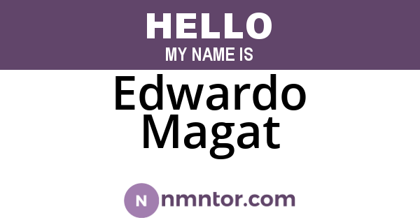 Edwardo Magat