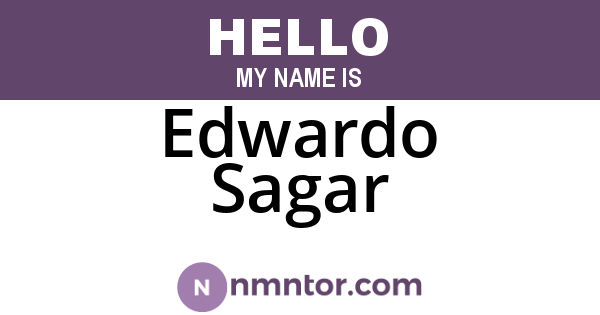 Edwardo Sagar