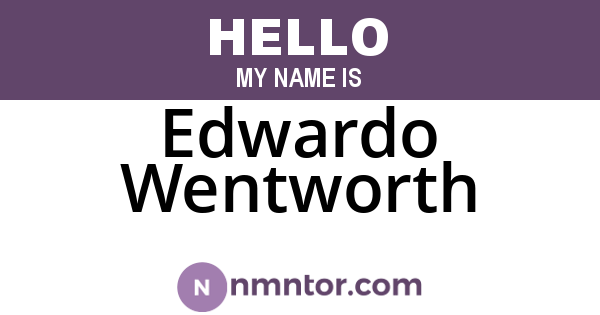 Edwardo Wentworth