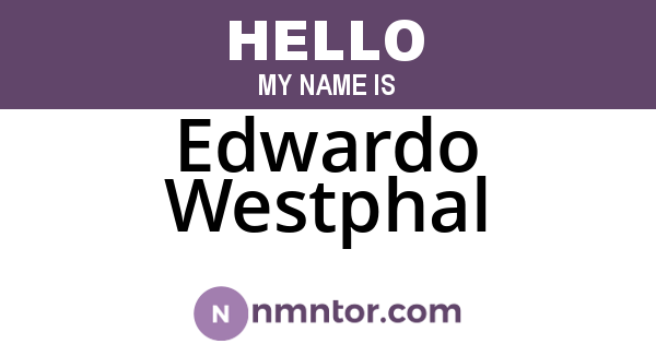 Edwardo Westphal