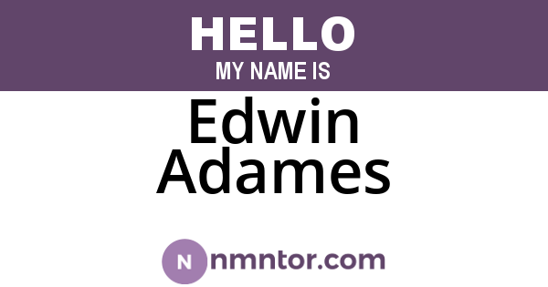 Edwin Adames