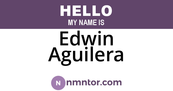 Edwin Aguilera