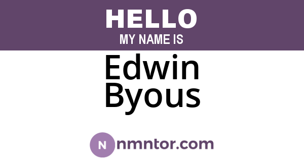 Edwin Byous