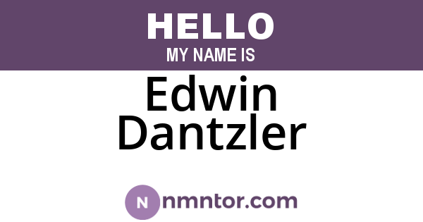 Edwin Dantzler