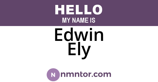 Edwin Ely