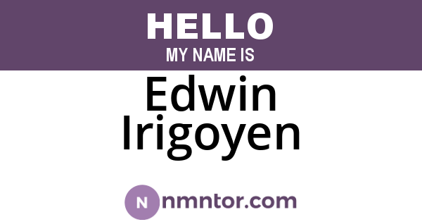 Edwin Irigoyen