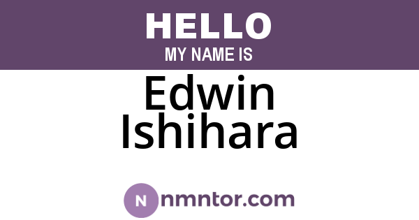 Edwin Ishihara