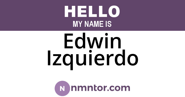 Edwin Izquierdo
