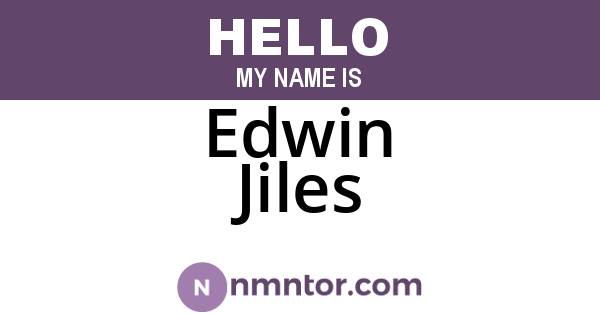 Edwin Jiles