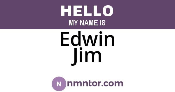 Edwin Jim