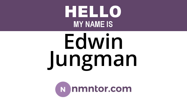 Edwin Jungman