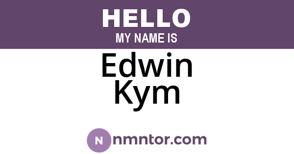 Edwin Kym