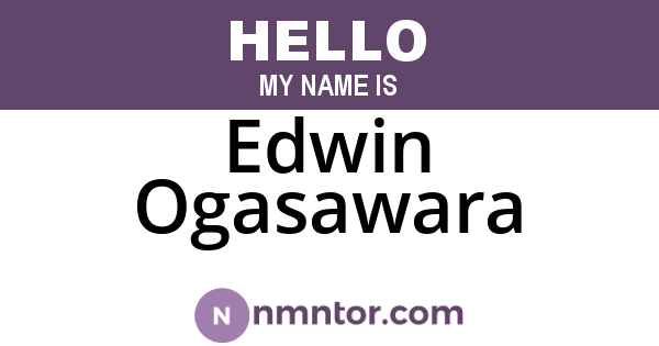 Edwin Ogasawara