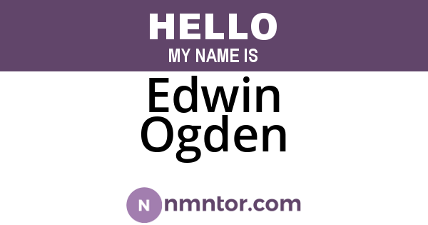 Edwin Ogden