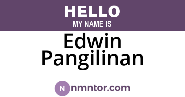 Edwin Pangilinan