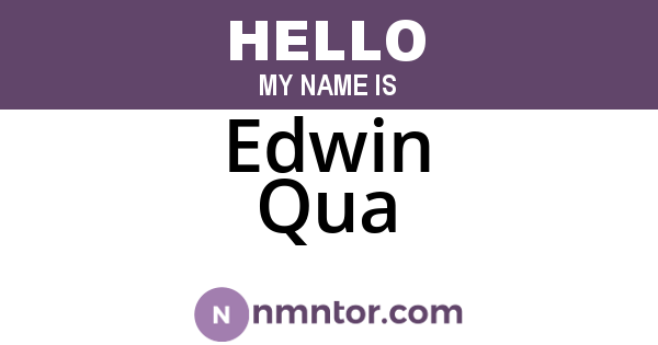 Edwin Qua