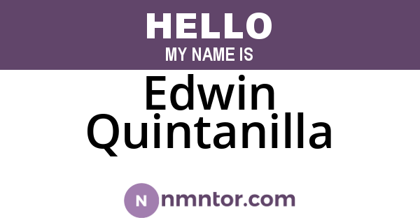 Edwin Quintanilla