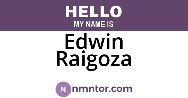Edwin Raigoza