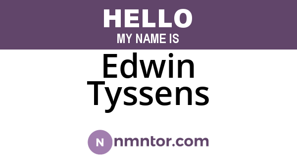 Edwin Tyssens