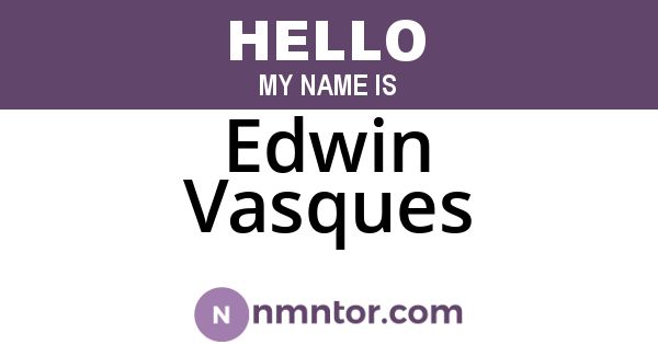 Edwin Vasques